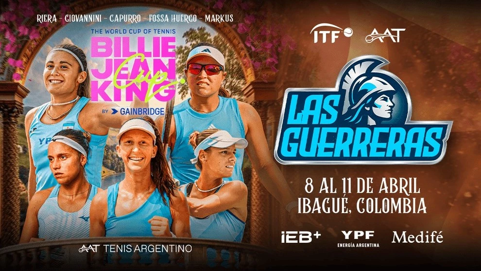 Jugadoras designadas para afrontar la Billie Jean King Cup. Foto: prensa AAT. &nbsp;