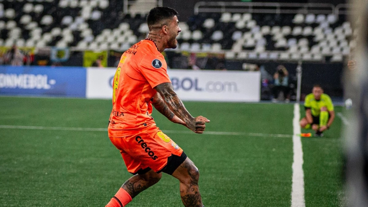 Foto: Milton Céliz fue con su gol el héroe de la clasificación de Barcelona a la fase de grupos de Libertadores.