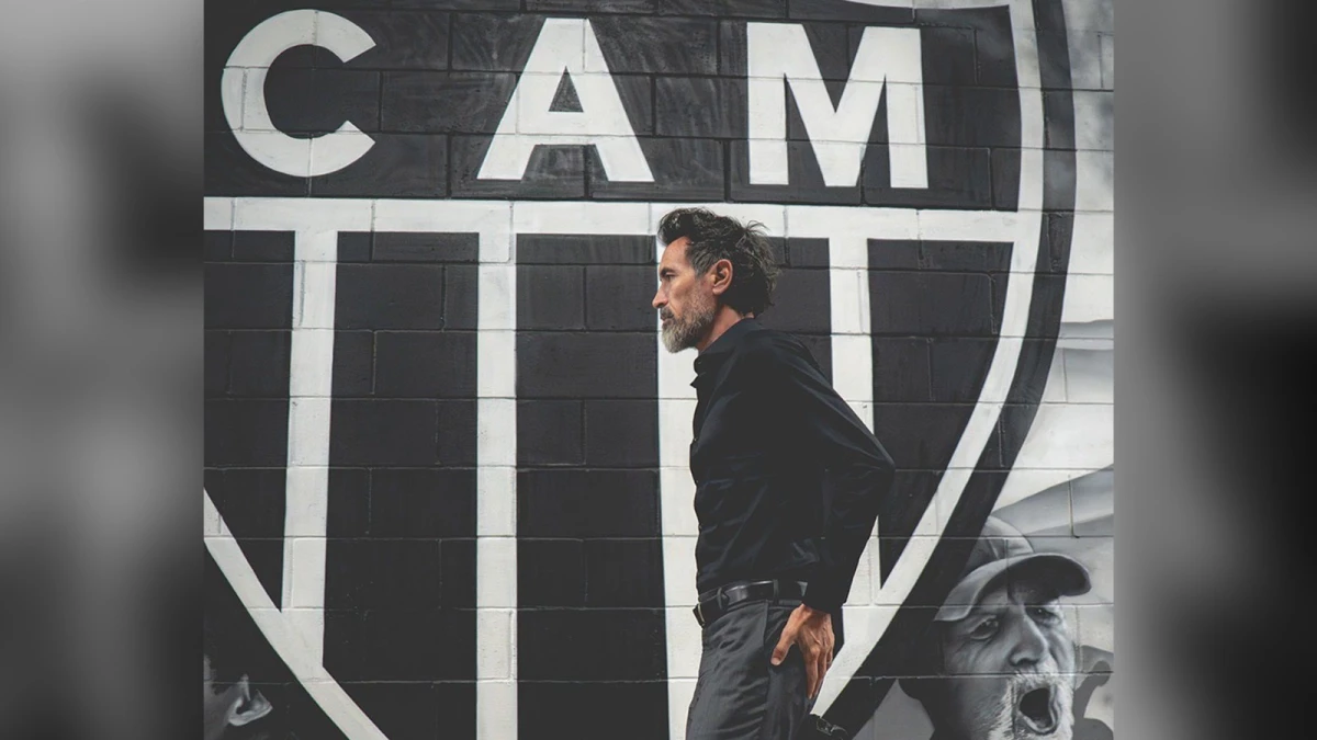 Foto:@Atlético. El Barba Domínguez alcanzó su primer triunfo en el Brasileirao con Atlètico Mineiro