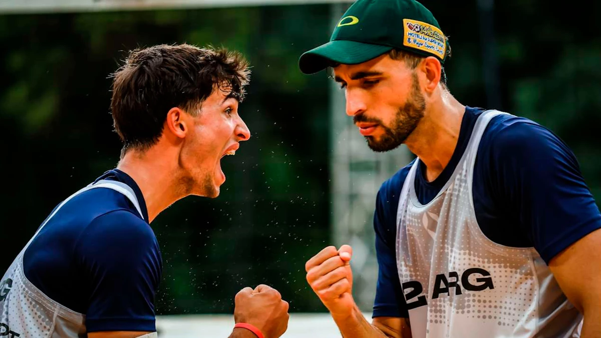 Los Capogrosso, la dupla argentina del momento enel Foto: FIVB
