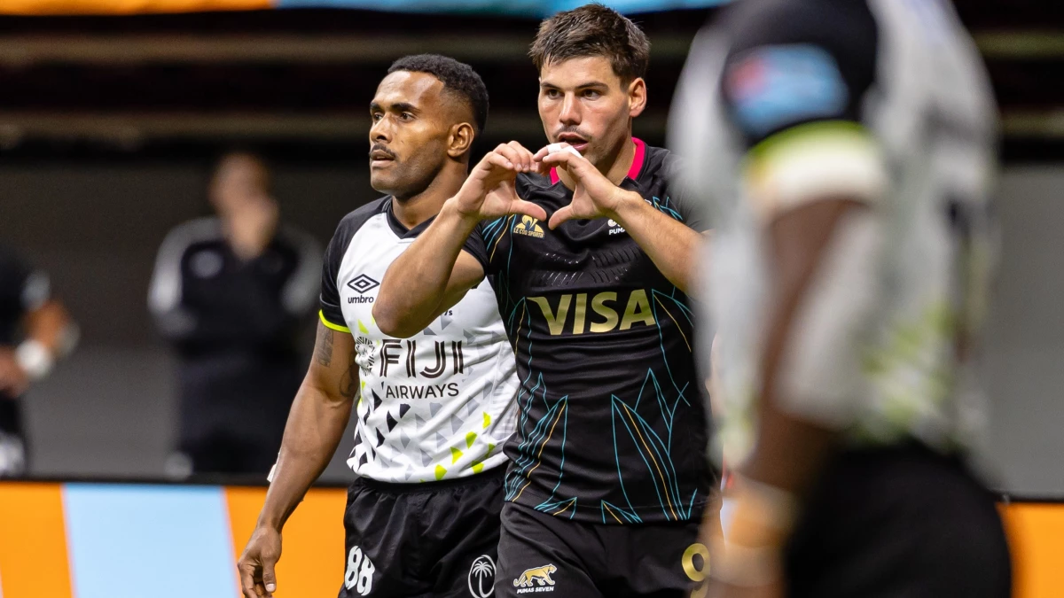 Foto: Marcos Monetta, la gran figura de Argentina en la victoria por 31 a 12 ante Fiji