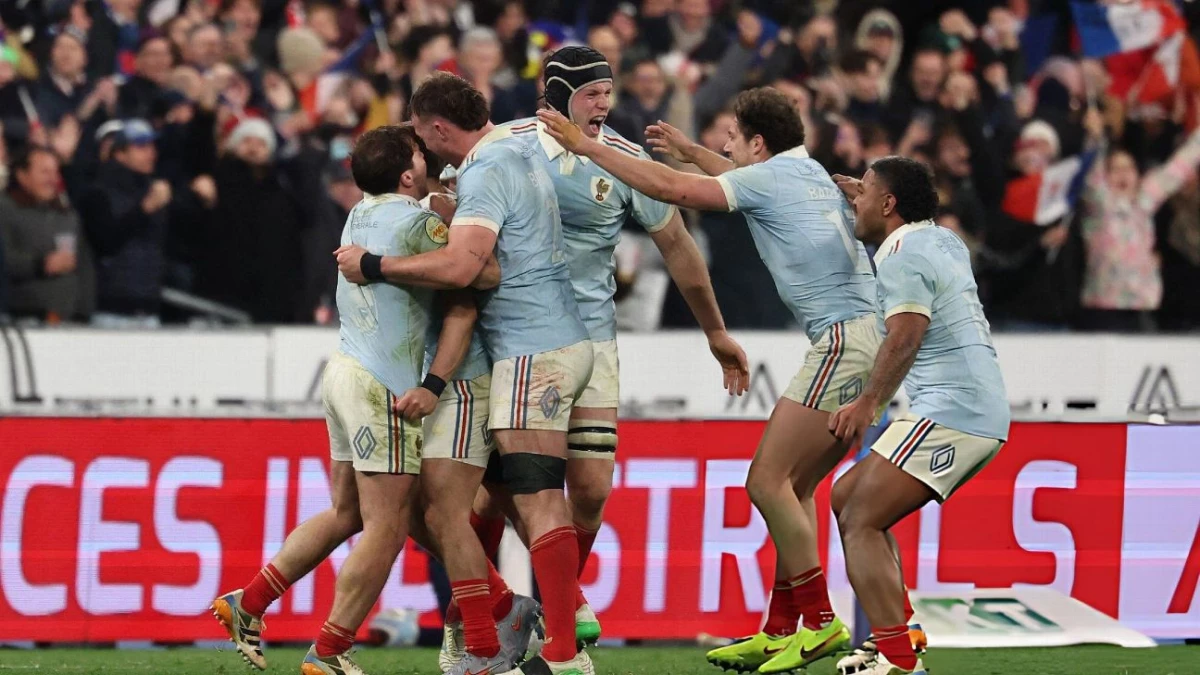 Foto: Francia luchó, sufrió y terminó ganando ante Inglaterra por 48 a 46 para quedarse con el bicampeonato de las Seis Naciones&nbsp;