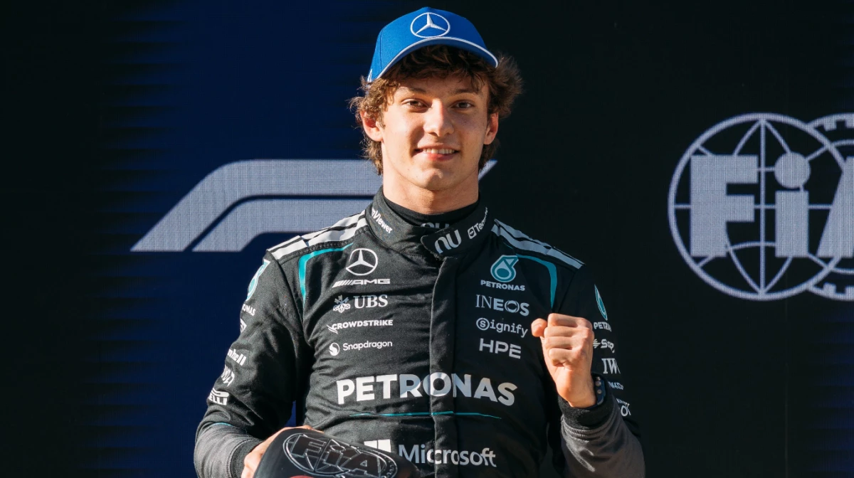 Antonelli se convirtió en el piloto más joven de la historia en lograr una pole position (Foto: X@F1).