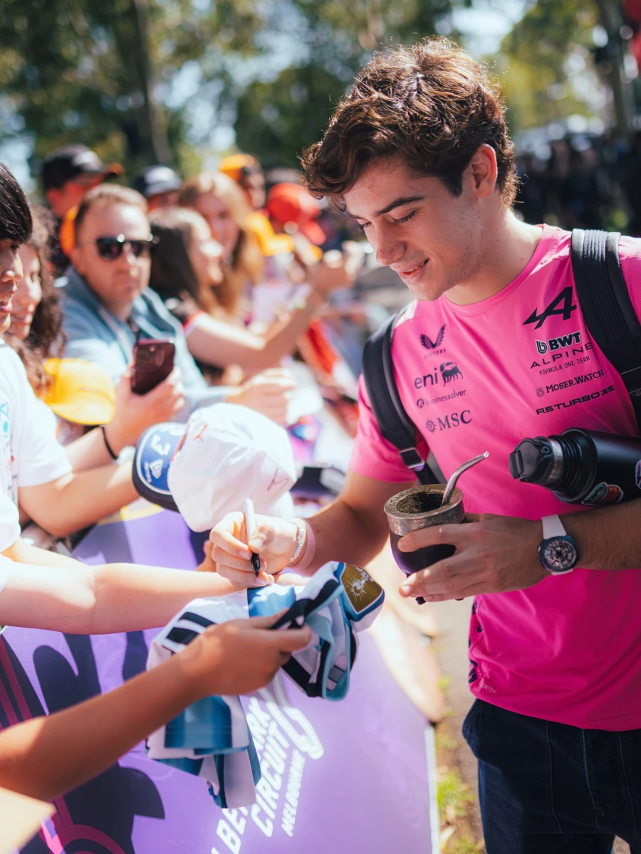 Colapinto podría encontrarse con los fanáticos argentinos en abril (Foto: Alpine F1 Team).