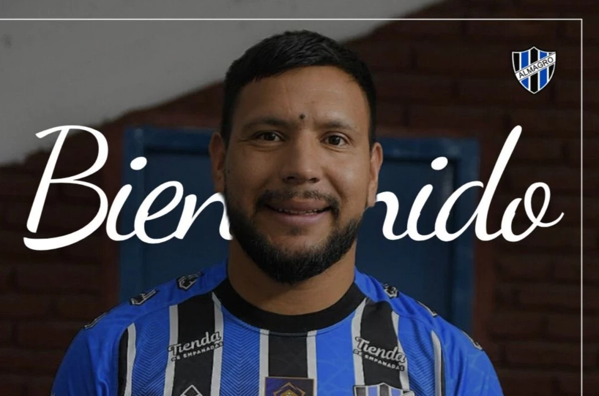 Foto:@almagroficial. El delantero Andrés Chávez es la nueva cara del Tricolor de José Ingenieros