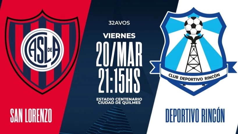 San Lorenzo y Ricón, animan uno de los cruces por los 32avos de final | Foto: @copa_argentina