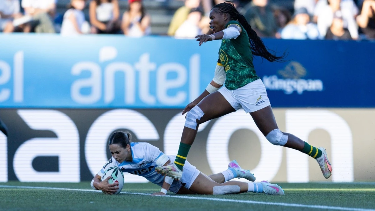 Las Yaguaretés vencieron a Sudráfrica y se quedaron con el SVNS 2 de Montevideo. Foto: prensa UAR