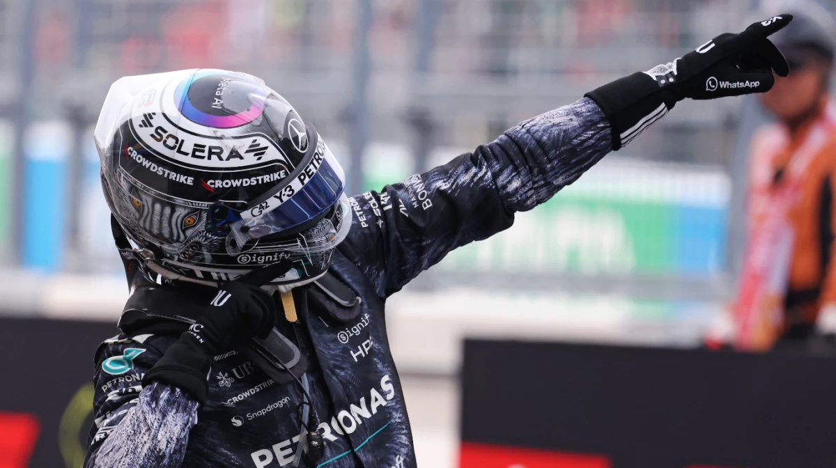 El italiano sumó su segunda victoria en la F1 (Foto: X@MercedesAMGF1).