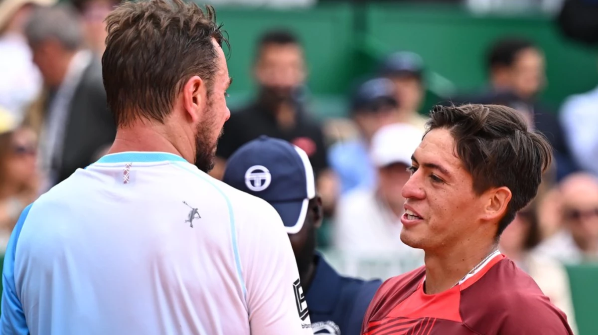 El argentino despide a Wawrinka, quien no volverá a jugar en Montecarlo (Foto: X@ATPTour_ES).