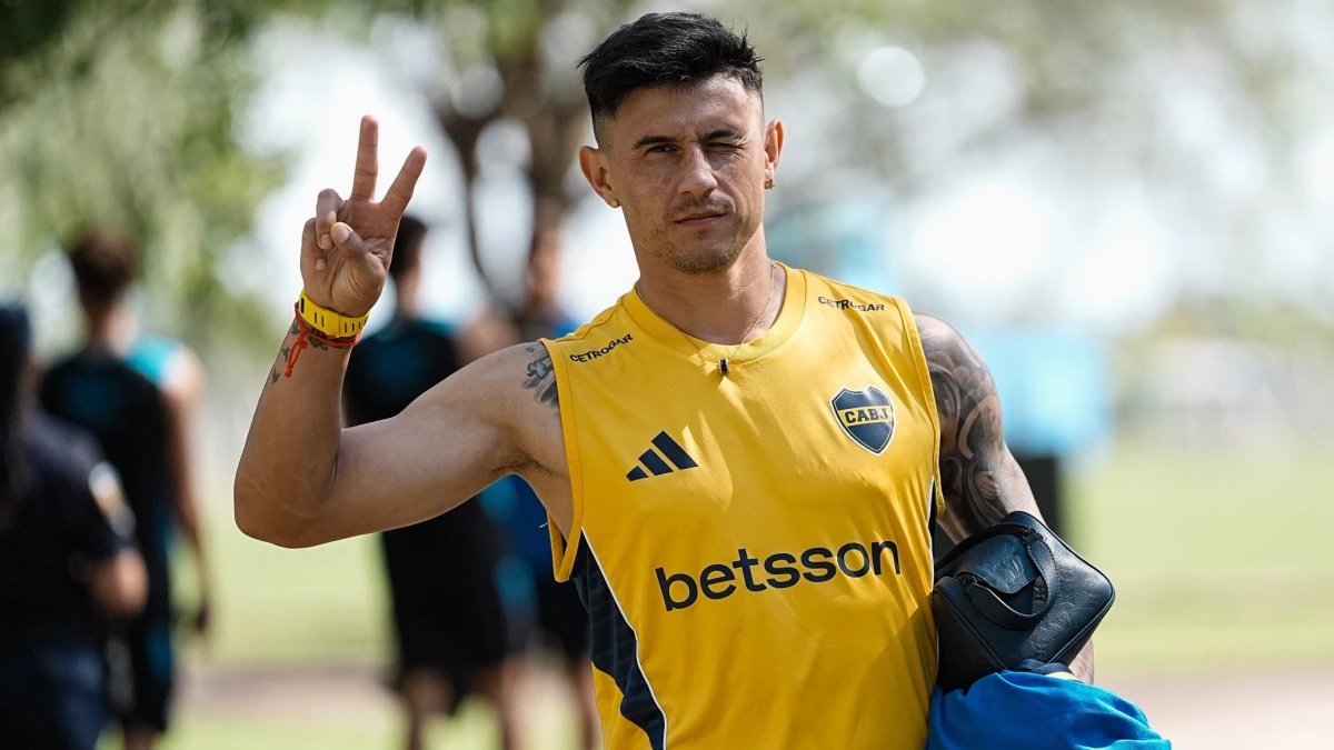 Adam Bareiro, autor del gol del triunfo ante Talleres de Córdoba, será titular en el debut en la Libertadores. (Foto: @BocaJrsOficial)