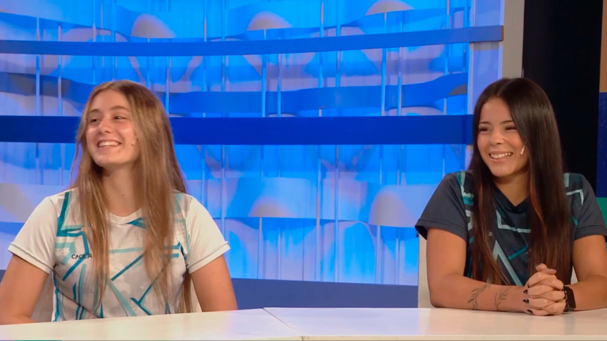 Oliva y Giménez pasaron por el living de Deportv Central y ya palpitan el sueño de representar a la Argentina en Panamá | Foto: Captura Imagen TV Deportv