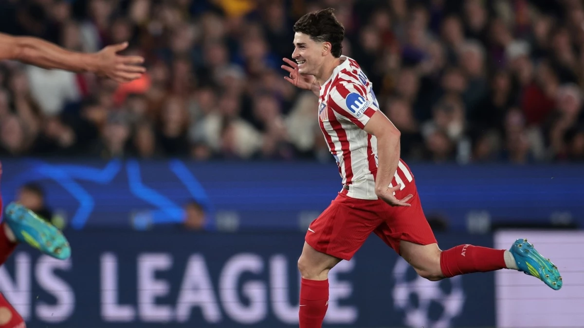Julián “la Araña”, festeja su golazo. foto: @uefa.