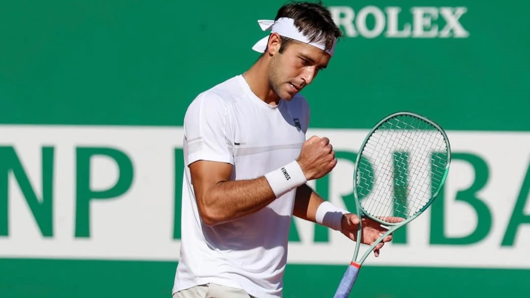 El Retu se la juega con Alcaraz. Foto: @rolexmontecarlomasters