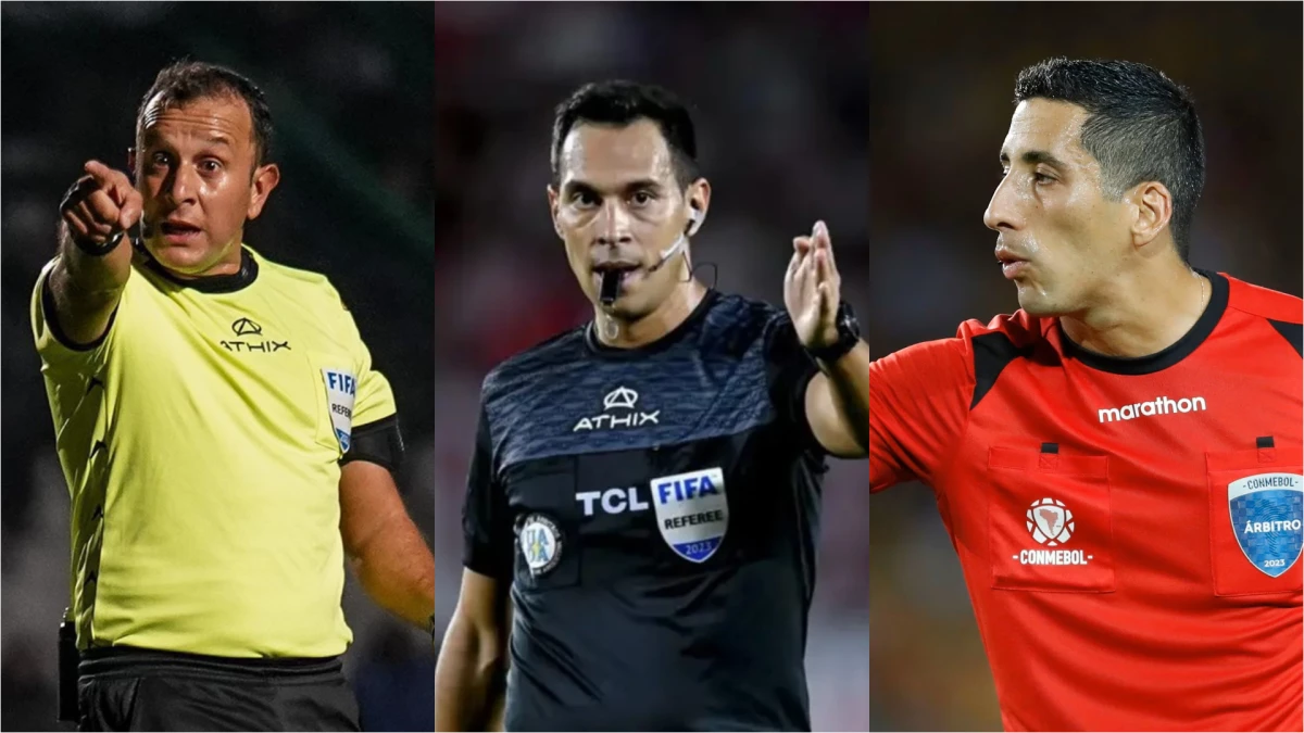 Los tres árbitros argentinos mundialistas. Foto: Archivo.