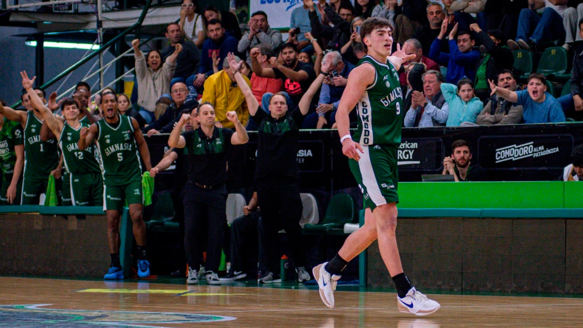 Pablo Favarel Martiniano dato Gimnasia y Esgrima de Comodoro Basquet LIga Nacional Foto Prensa GyECR