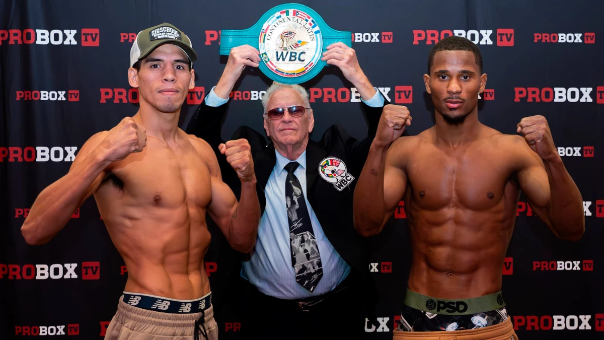 Francisco Verón se mide ante el dominicano Raúl García. Foto: ProBox_TV