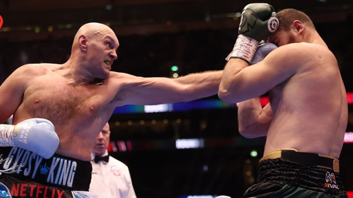 Fury volvió al boxeo con una victoria (Foto: X@ringmagazine).