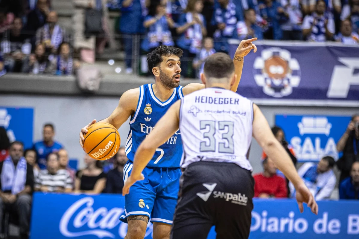 Foto: Prensa ACB. El cordobés Facundo Campazzo ordena y juega en la victoria del Real Madrid