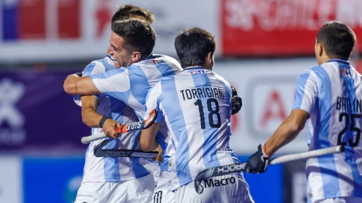 Foto: Prensa PanamHockey. El seleccionado argentino Junior, Los Leoncitos, no encontró oposición en Chile.&nbsp;