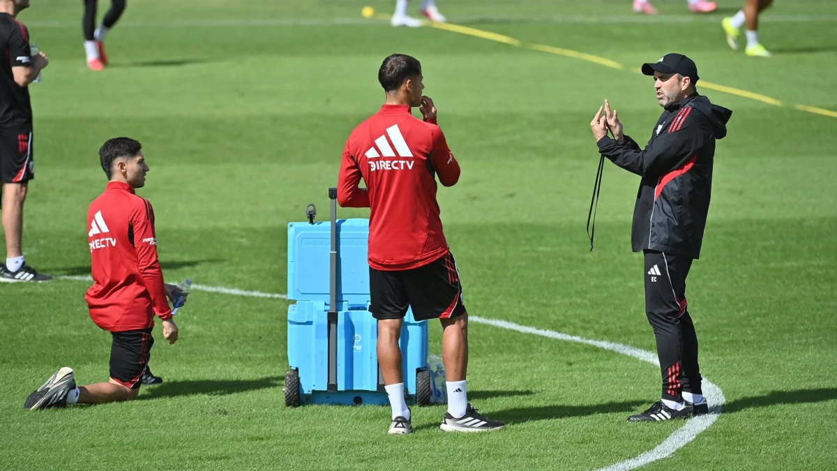 Foto: River. Coudet sabe que pueede armar dos equipos para jugar contra Carabobo y contra Boca el domingo. &nbsp;&nbsp;