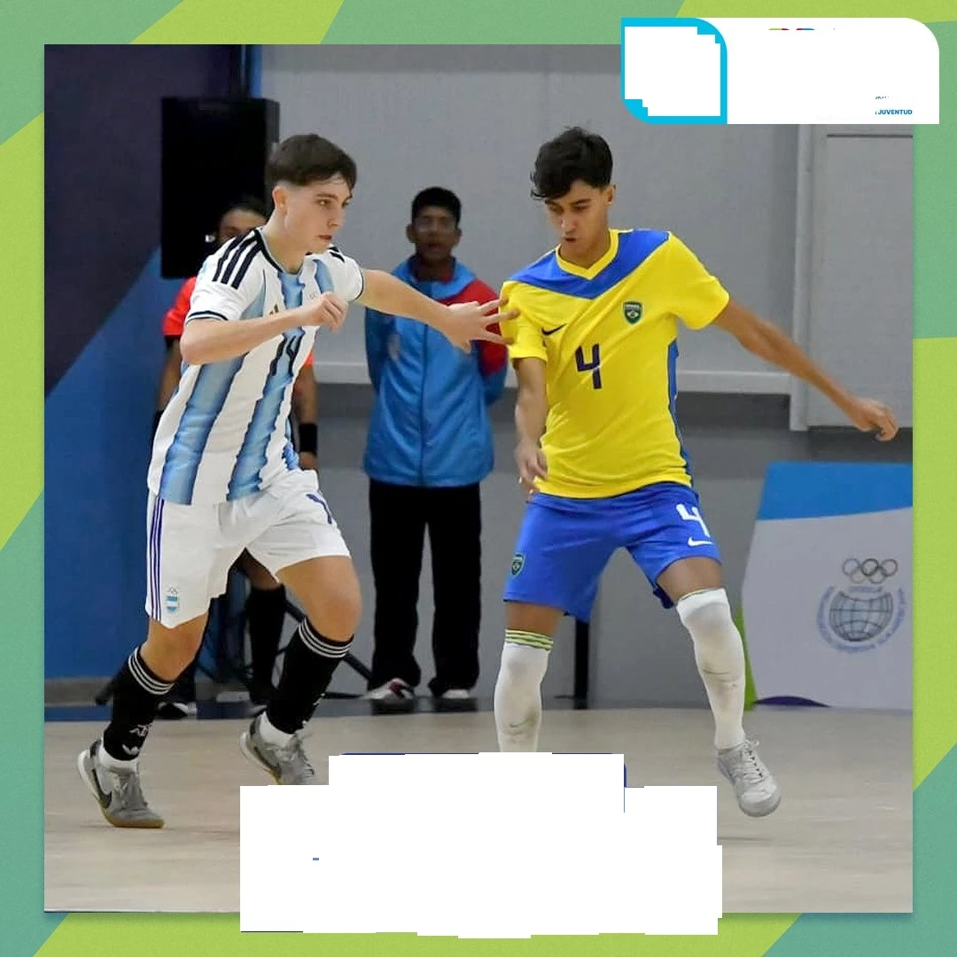 Foto: Panam Sports. Argentina no pudo en el Futsal Sub 17 ante Brasil, que lo derrotó por 9-3