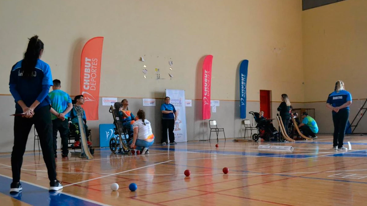 Boccia, una de las disciplinas disputadas en la competencia que este jueves cierra una nueva edición | Foto: Prensa Chubut Deportes