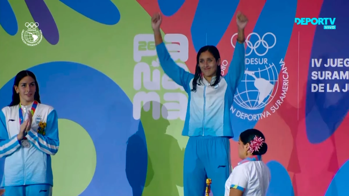 Agostina Hein logró dos nuevas preseas de oro para la delegación argentina en Panamá 2026 | Foto: captura YT DeporTV