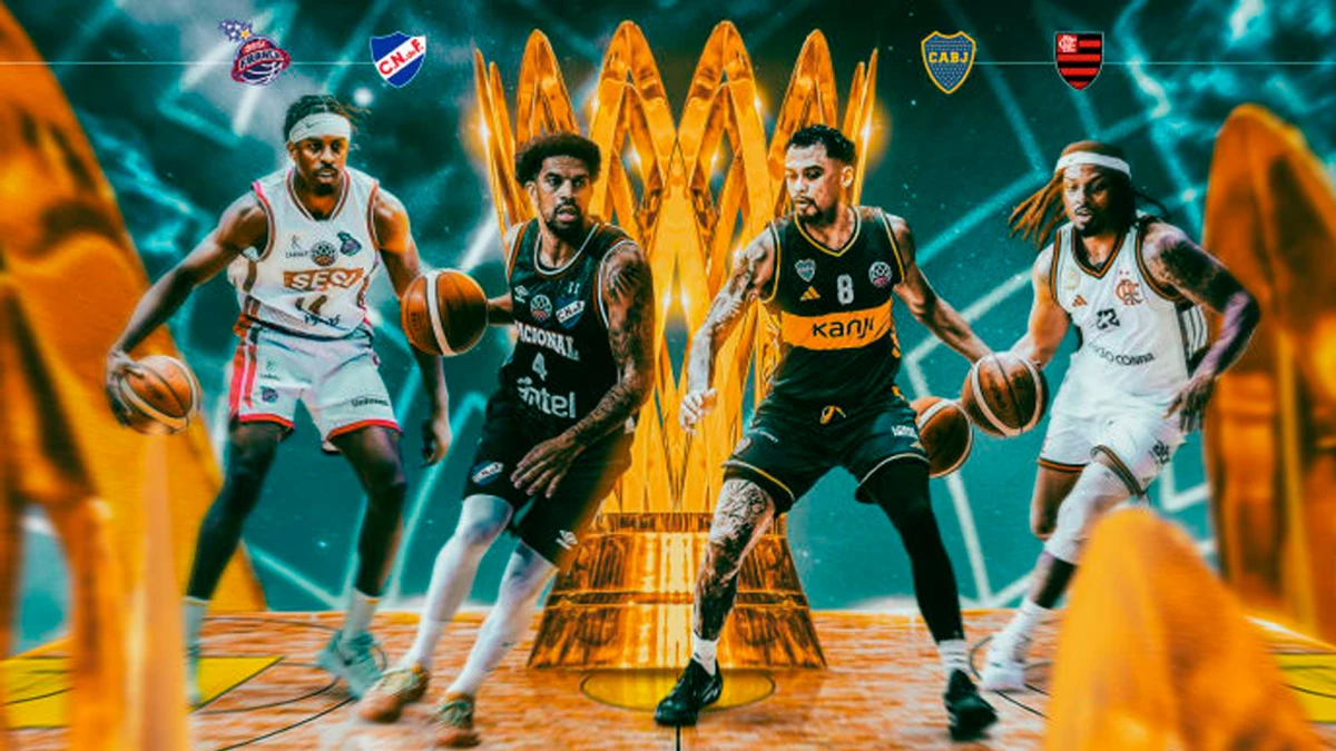 Sesi Franca, Nacional de Uruguay, Flamengo de Brasil y con Boca como local se juega la definición de la BCLA | Foto: FIBA Amercas&nbsp;