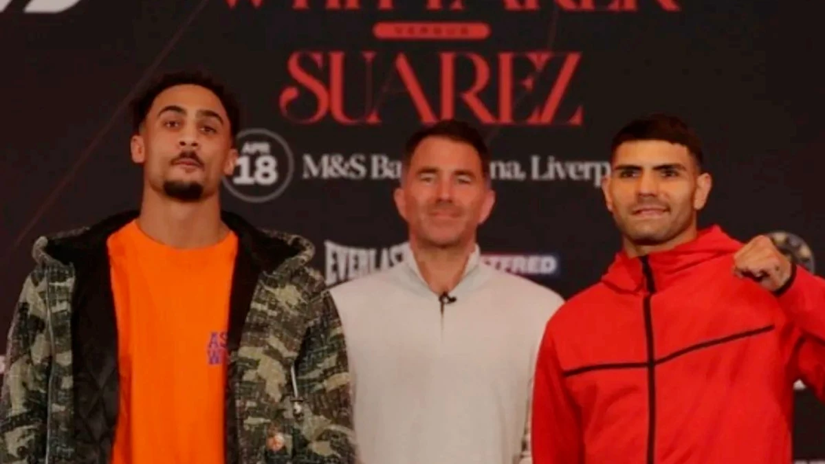 El bonaerense Braian Suárez va por el batacazo ante el invicto Ben Whittaker. Foto: IG: @braian.suarez23