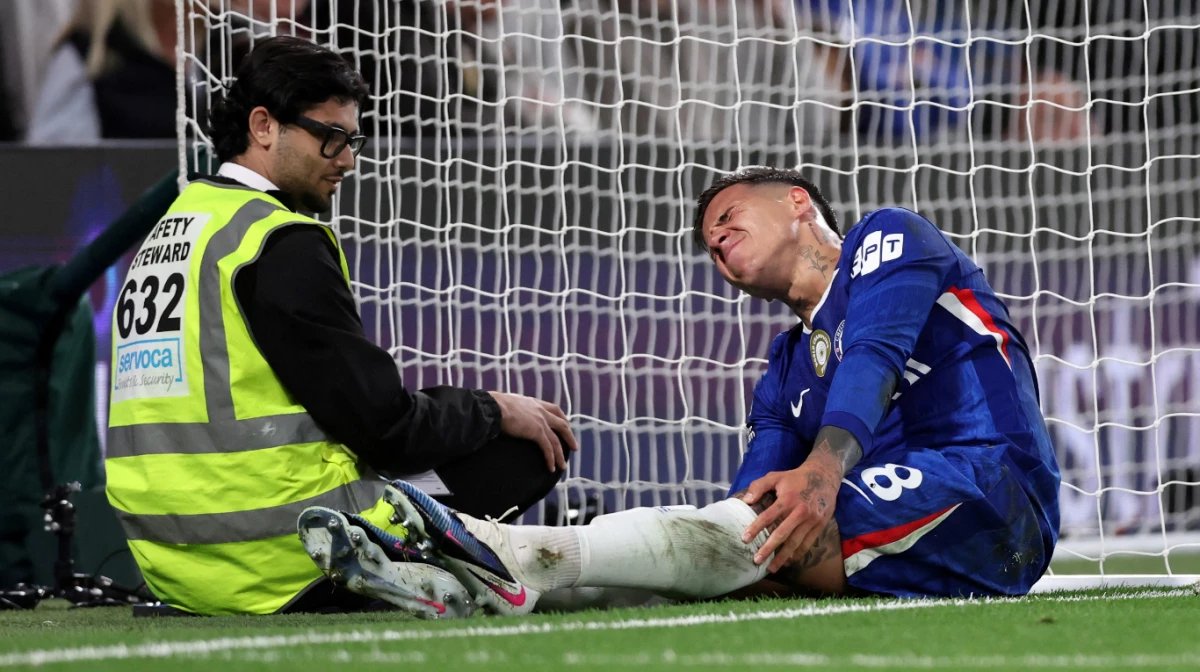 Enzo terminó con una molestia en la pierna izquierda