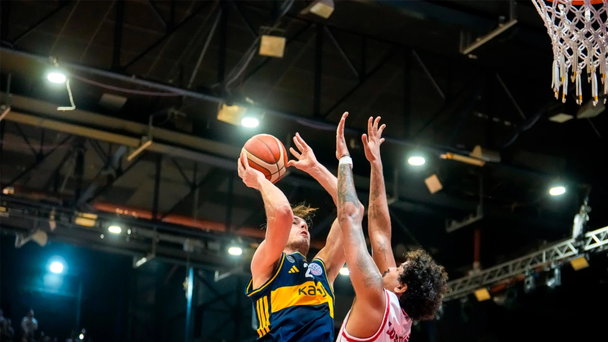 Francisco Caffaro fue el MVP y uno de los grandes artífices del gran triunfo y coronación como campeón de la BCLA | Foto: X @BasquetBoca