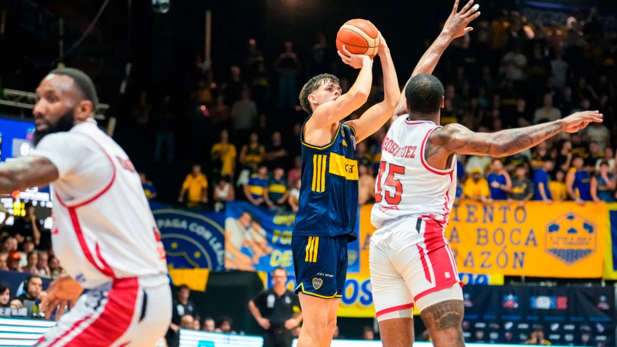 Stenta fue importante desde el banco con la defensa y puntos | Foto: X @BasquetBoca