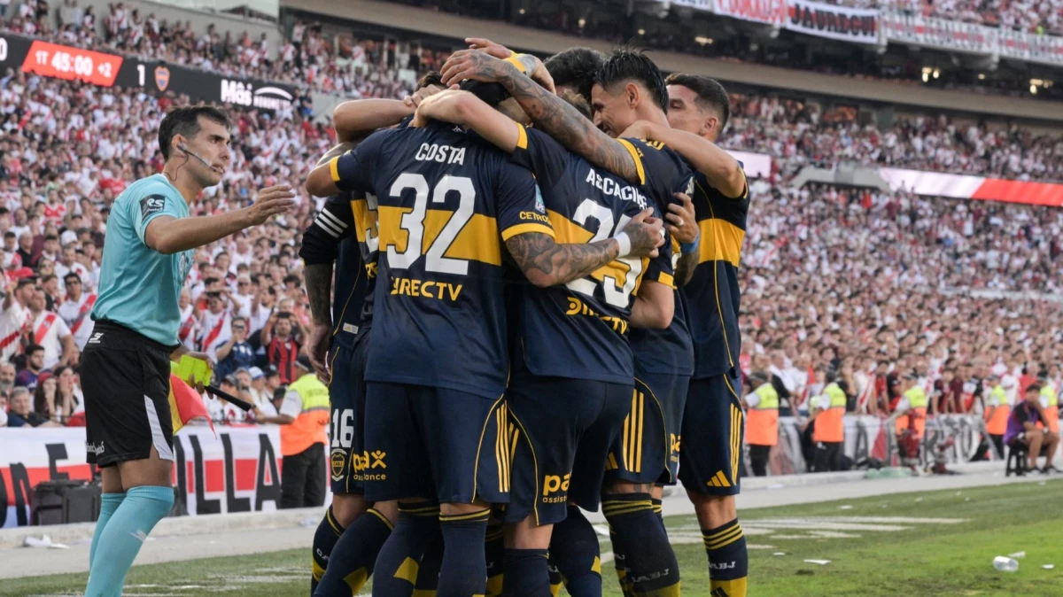 Foto: Gran triunfo boquense en el Monumental.