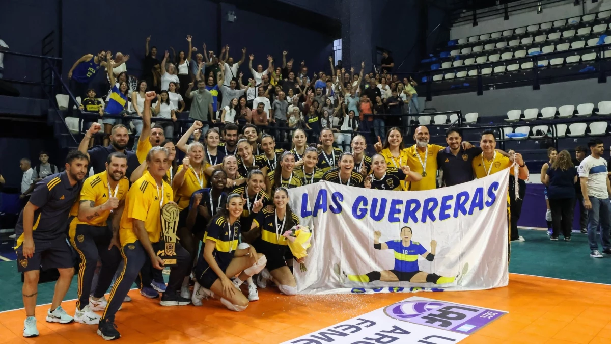 Foto: Boca campeón del vóleibol femenino por novena vez.