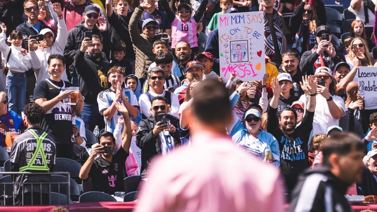 Messi hizo delirar a la hinchada en Denver. Foto: Inter Miami.