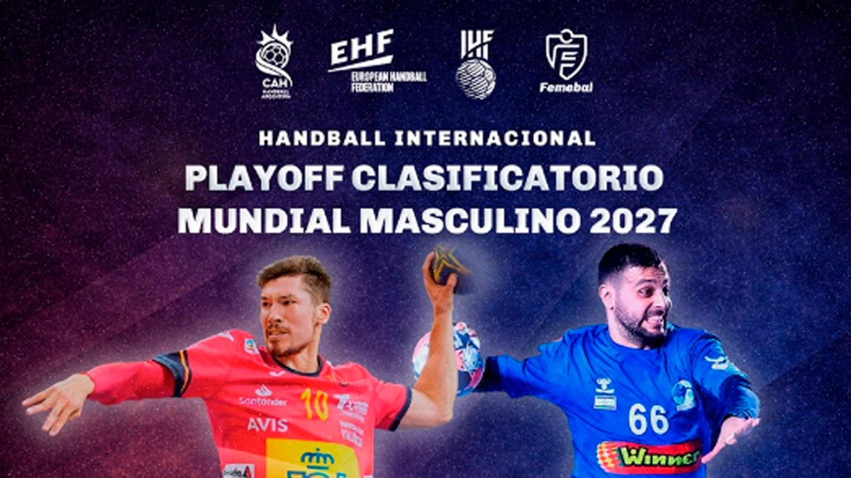 España e Israel juegan una llave clasificatoria rumbo al Mundial masculino 2027 de Alemania | Foto: Ig @Femebal&nbsp;