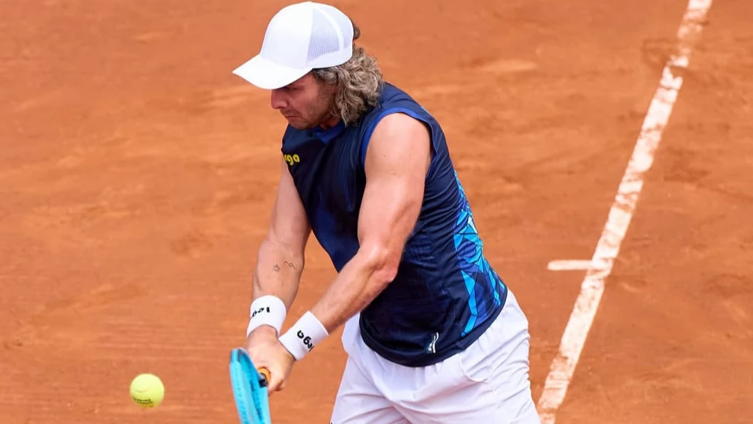 Trungelliti no pudo con el español Mérida Aguilar en su último partido de la “qualy” del Masters 1000 de Madrid. (Foto: @MutuaMadridOpen)