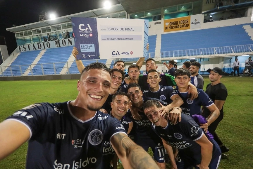 Foto: Copa Argentina. Acassuso derrotó a Newells por 2-0 en la primera ronda del certamen