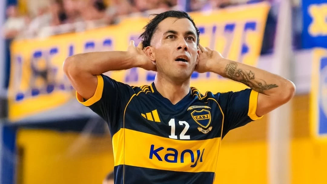 Nico Leguizamón emuló el festejo de Leandro Paredes en el Superclásico de futsal. Foto: @bocafutsaloficial