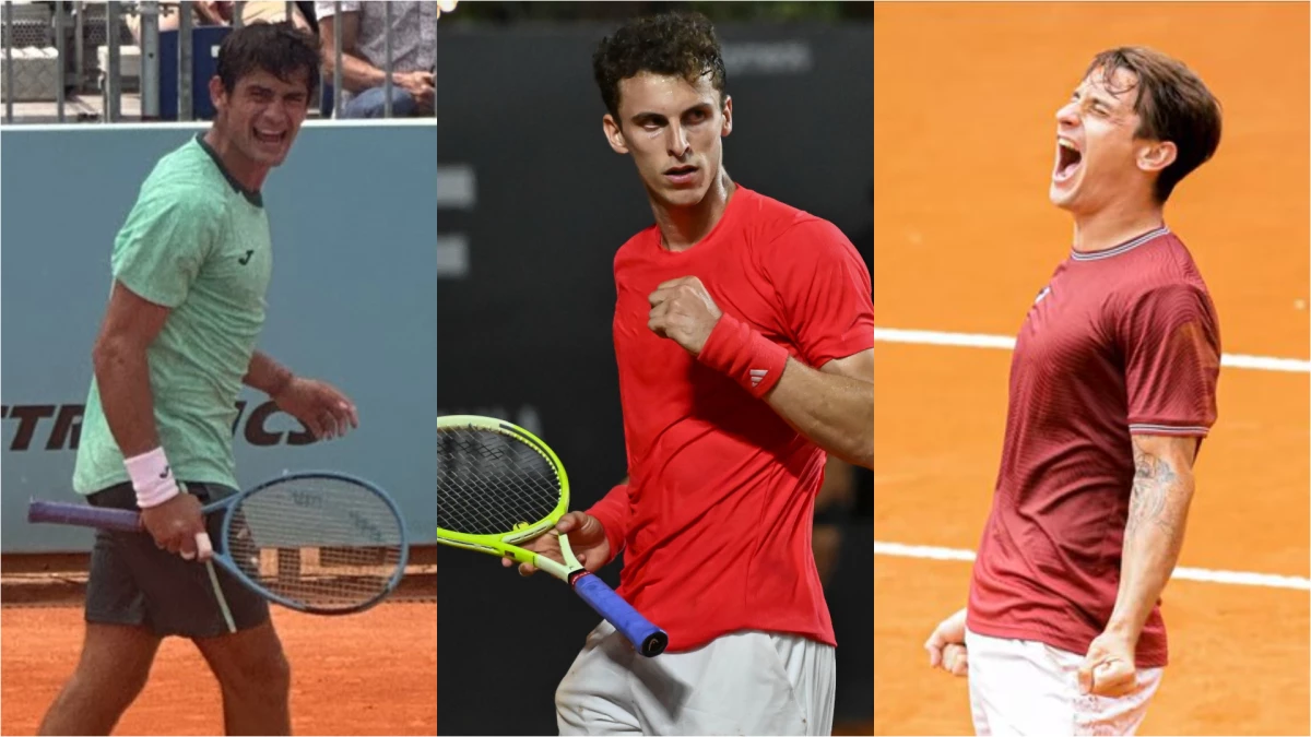 Navone, Juan Manuel Cerúndolo y Ugo Carabelli, tres victorias argentinas en la segunda jornada del Masters 1000 de Madrid.