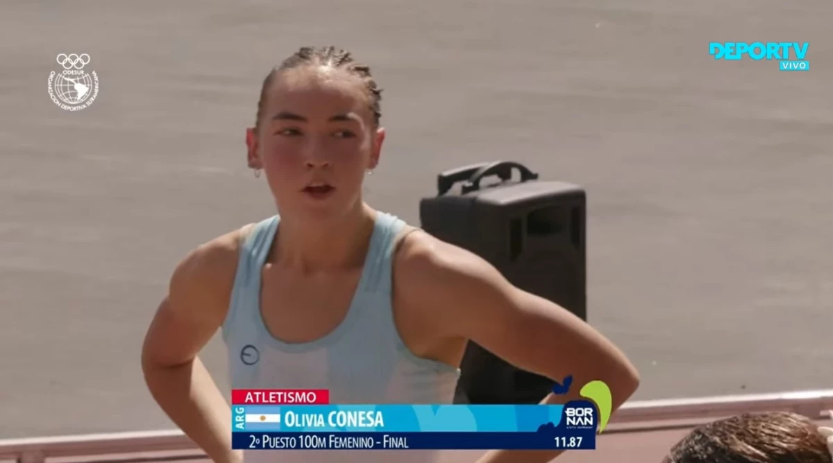 La final de los 100 metros femeninos fueron transmitidos por la pantalla de Deportv.