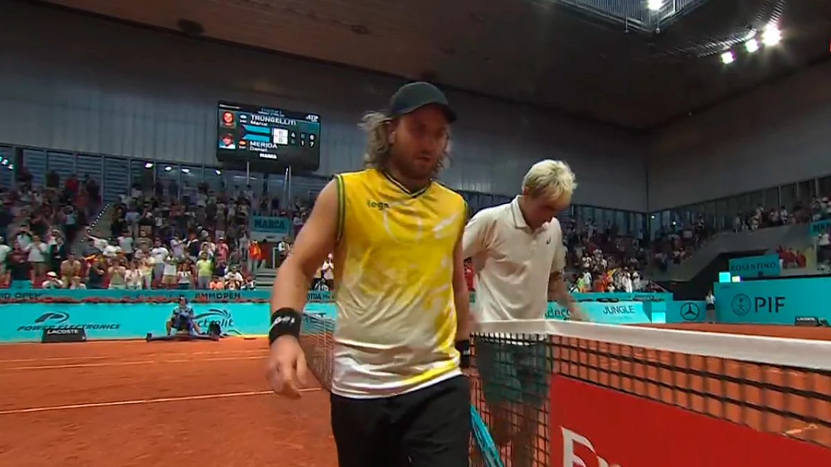 Marco Trungelliti batalló, pero perdió ante el español Daniel Mérida Aguilar yquedó eliminado. Foto: ESPN&nbsp;