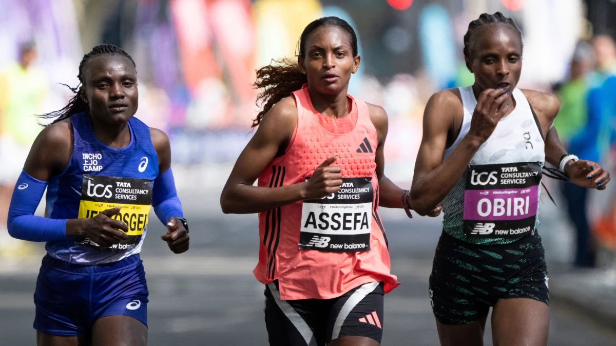Assefa volvió a quedarse con la maratón de Londres. Foto: @WorldAthletics