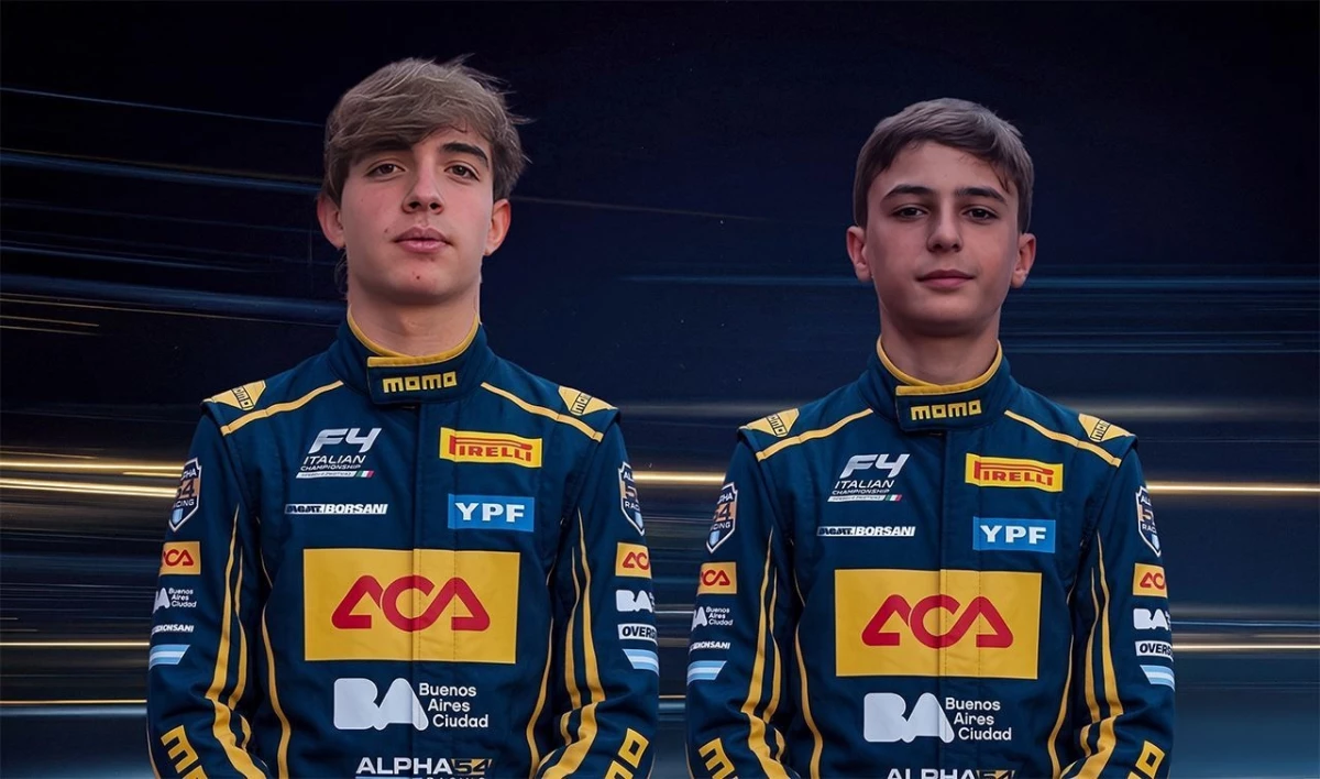 Foto: Prensa ACA. El cordobés Díaz Quaglia y el necochense Palotini son los integrantes del equipo Alpha 54 Racing