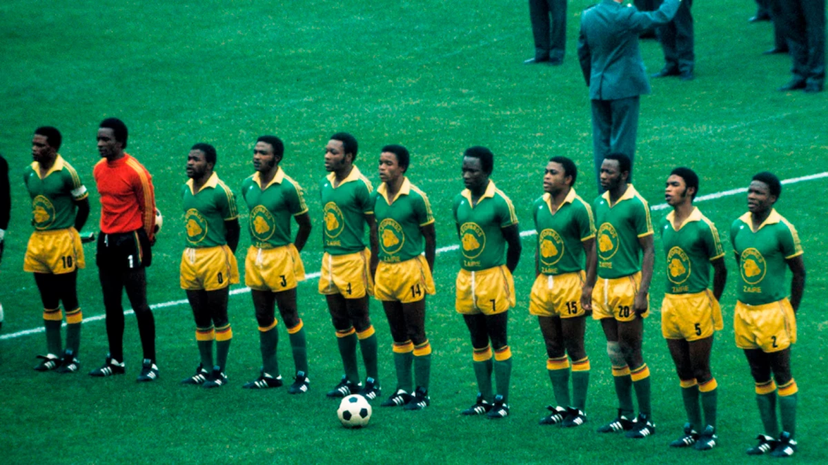 Foto: La formación de Zaire que perdió 3 a 0 ante Brasil en el Mundial de 1974