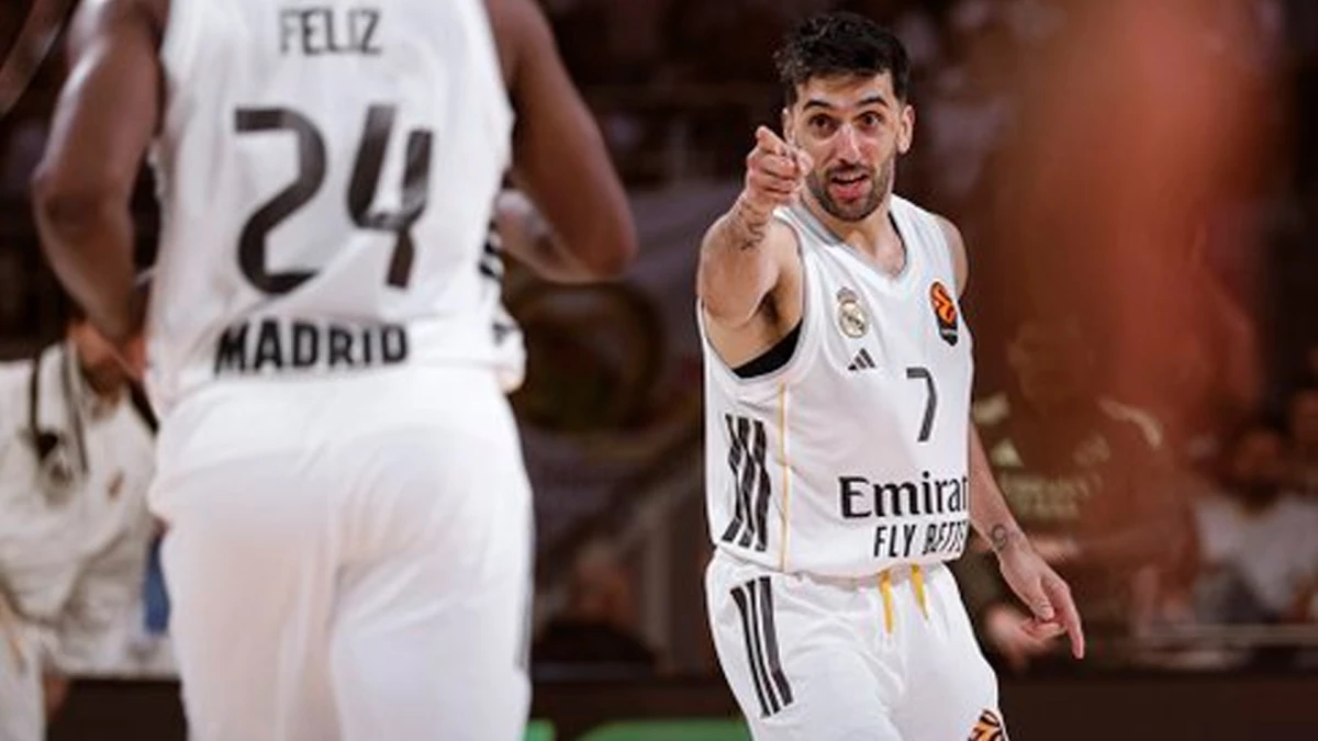 Facundo Campazzo y Gabriel, los argentinos, bandera del triunfo del Real Madrid por Euroliga | Foto: X @RMBaloncesto