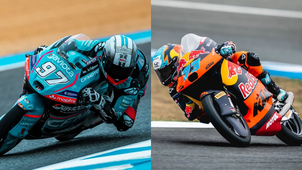 Marco Morelli #97 y Valentín Perrone #73, los argentinos de Moto3. &nbsp;