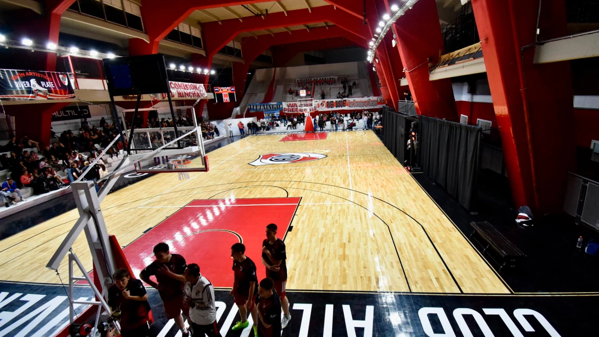 El microestadio de River Plate, donde el equipo de básquet disputa la Liga Federal y el torneo metropolitano | Foto: Prensa River