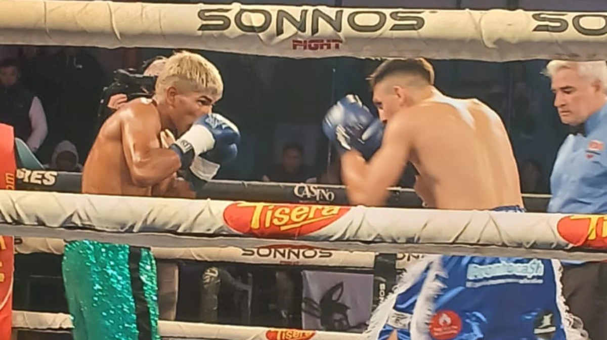 El “Pacman” Giménez ganó por descalificación (Foto: redes).