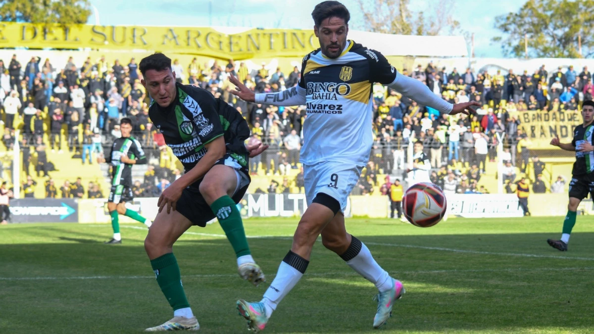 Olimpo de Bahía Blanca le ganó a Germinal de Rawson y lidera la Zona 4 del Federal A. Foto: prensa Germinal de Rawson.